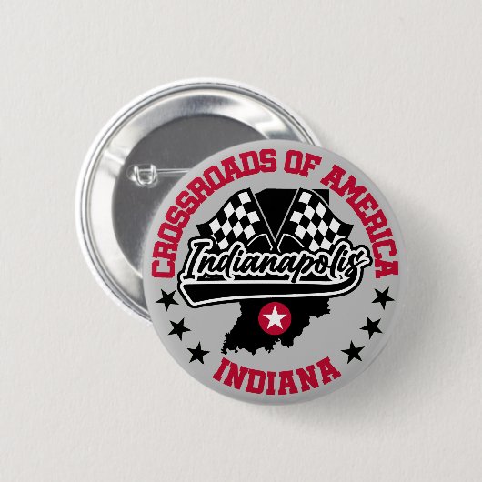 Indianapolis, Indiana Button (Vorne & Hinten)