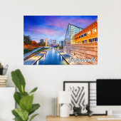 Indianapolis, Indiana, Canal Walk Poster (Heimbüro)