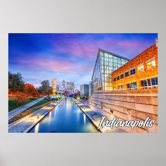 Indianapolis, Indiana, Canal Walk Poster (Vorne)