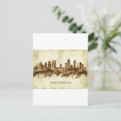 Indianapolis Indiana Cityscape Feiertagspostkarte (Stehend Vorderseite)