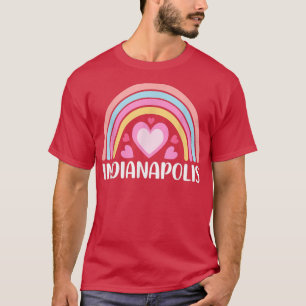 Indianapolis Indiana for Women Rainbow T-Shirt