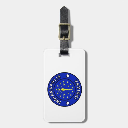 Indianapolis Indiana Gepäckanhänger (Vorderseite vertikal)