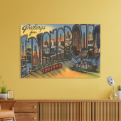 Indianapolis, Indiana - Große Briefszenen 3 Leinwanddruck (Insitu (Wohnzimmer))