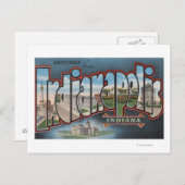 Indianapolis, Indiana - Große Briefszenen 3 Postkarte (Vorne/Hinten)