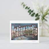 Indianapolis, Indiana - Große Briefszenen 3 Postkarte (Stehend Vorderseite)