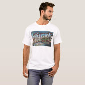 Indianapolis, Indiana - große Buchstabe-Szenen 3 T-Shirt (Vorne ganz)