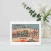 Indianapolis, Indiana - Große Buchstabenszenen 2 Postkarte (Stehend Vorderseite)