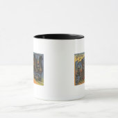 Indianapolis, Indiana - Große Buchstabenszenen Tasse (Zentrum)