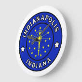 Indianapolis Indiana Große Wanduhr (Winkel)