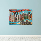 Indianapolis, Indiana (Hauptstadt Gebäude) Leinwanddruck (Insitu (Holzboden))