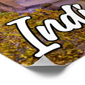 Indianapolis, Indiana, im frühen Abend Poster (Ecke)