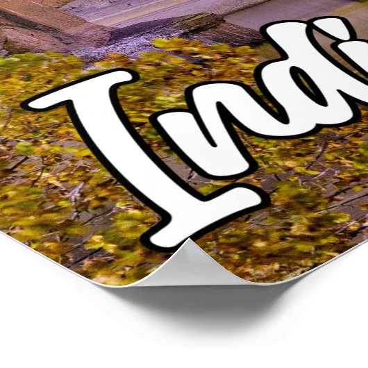 Indianapolis, Indiana, im frühen Abend Poster (Ecke)