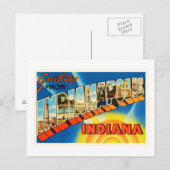 Indianapolis Indiana IN Vintage Reise Souvenir Postkarte (Vorne/Hinten)