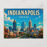 🏁 Indianapolis Indiana Kanal und Skyline