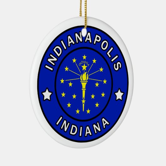 Indianapolis Indiana Keramikornament (Rechts)