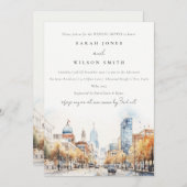 Indianapolis Indiana Landscape Wedding Shower Einladung (Vorne/Hinten)