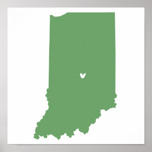 Indianapolis, Indiana-Liebe Poster