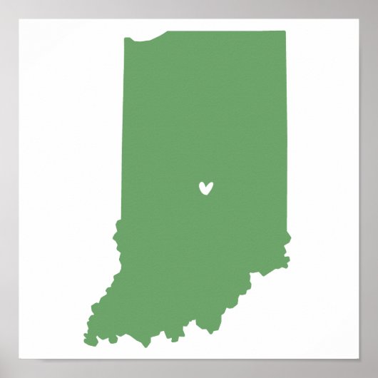 Indianapolis, Indiana-Liebe Poster (Vorne)