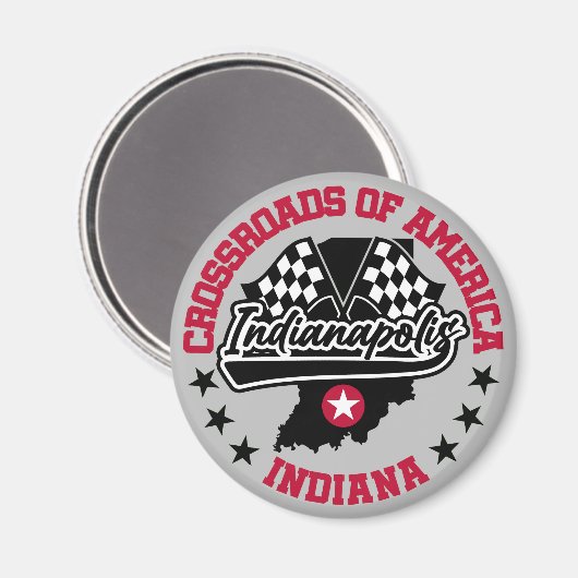 Indianapolis, Indiana Magnet (Vorderseite/Rückseite)
