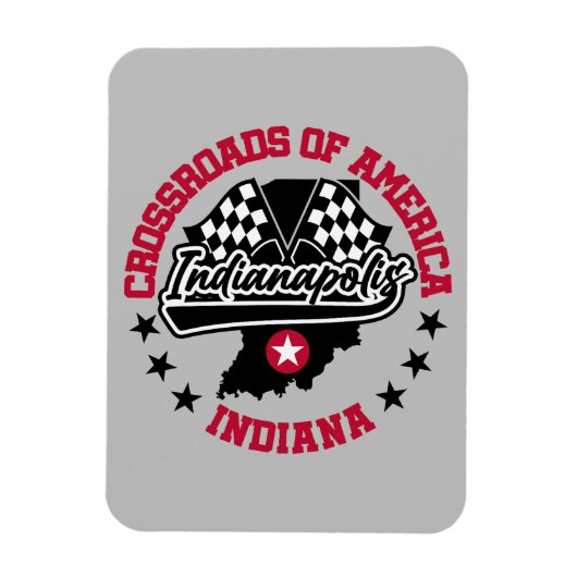 Indianapolis, Indiana Magnet (Vertikal)