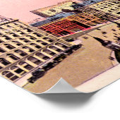 Indianapolis, Indiana Monument Circle Poster (Ecke)