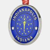 Indianapolis Indiana Ornament Aus Metall (Links)