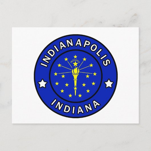 Indianapolis Indiana Postkarte (Vorderseite)