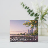 Indianapolis Indiana Reise Postkarte (Stehend Vorderseite)