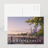 Indianapolis Indiana Reise Postkarte (Vorne/Hinten)