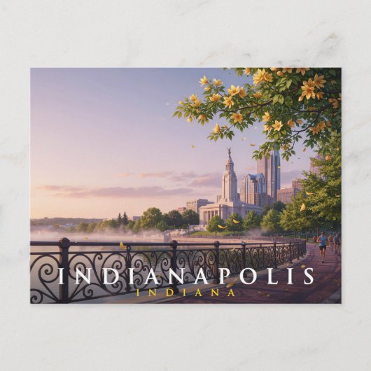 Indianapolis Indiana Reise Postkarte (Vorderseite)