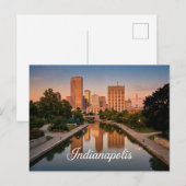 Indianapolis Indiana Reise Postkarte (Vorne/Hinten)