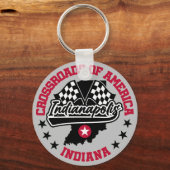 Indianapolis, Indiana Schlüsselanhänger (Rückseite)