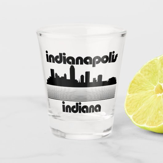 Indianapolis Indiana Schnapsglas (Vorderseite)