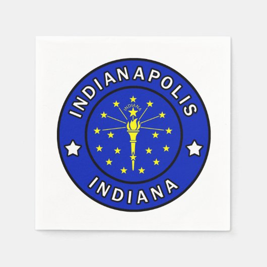 Indianapolis Indiana Serviette (Vorderseite)
