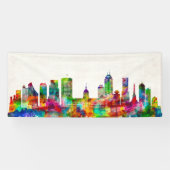 Indianapolis Indiana Skyline Banner (Horizontal)