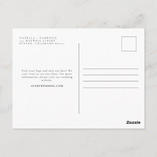 Indianapolis Indiana Skyline City Postkarte (Rückseite)