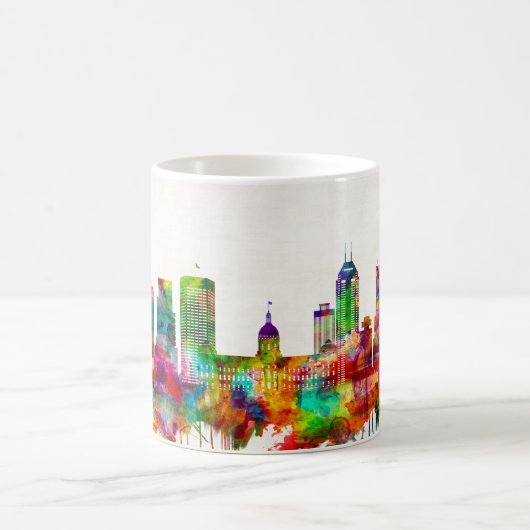Indianapolis Indiana Skyline Kaffeetasse (Mittel)