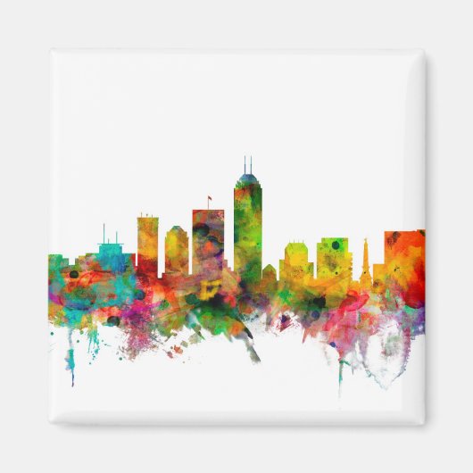 Indianapolis Indiana Skyline Magnet (Vorne)
