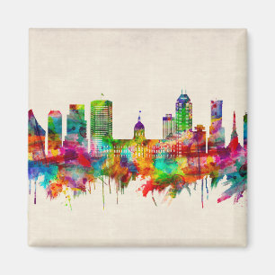 Indianapolis Indiana Skyline Magnet