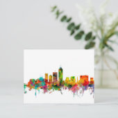 Indianapolis Indiana Skyline Postkarte (Stehend Vorderseite)
