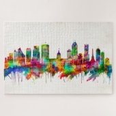Indianapolis Indiana Skyline Puzzle (Horizontal)