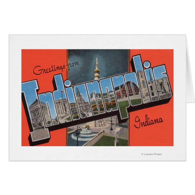 Indianapolis, Indiana (Town Plaza) (Vorderseite (Horizontal))