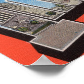 Indianapolis, Indiana (Town Plaza) Poster (Ecke)