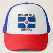 Indianapolis Indiana Truckerkappe (Vorderseite)