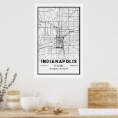 Indianapolis Indiana USA Cities Travel Poster (Küche)