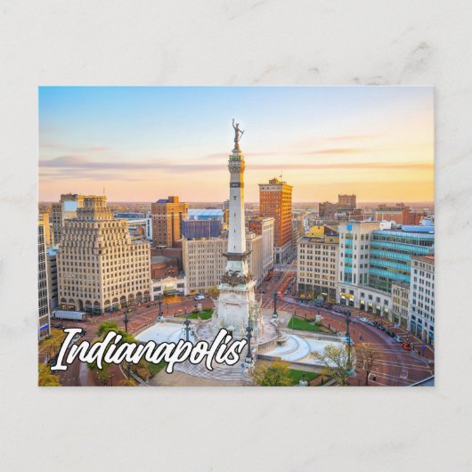 Indianapolis, Indiana, USA Postkarte (Vorderseite)