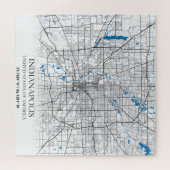Indianapolis Indiana USA Travel City Map Puzzle (Horizontal)