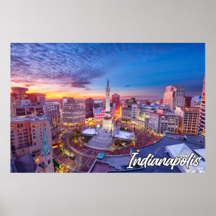 Indianapolis, Indiana, Vereinigte Staaten Poster