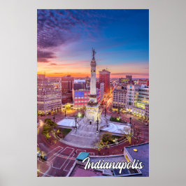 Indianapolis, Indiana, Vereinigte Staaten Poster