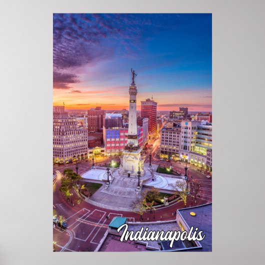 Indianapolis, Indiana, Vereinigte Staaten Poster (Vorne)
